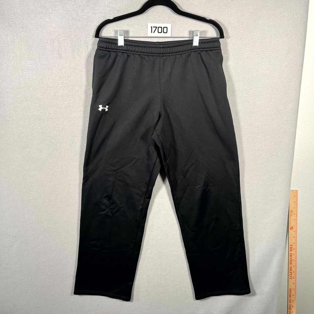 Under Armour Storm‎ Sweatpants Boys XL Black Loose Fit Fleece Lined Athletic